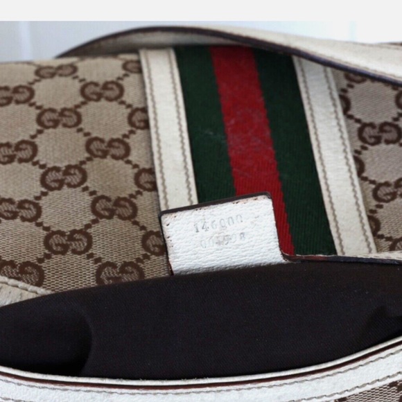Auth Gucci Sherry Line GG Pattern Bag Canvas 💝 - Picture 6 of 8